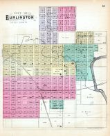 Burlington City, Kansas State Atlas 1887